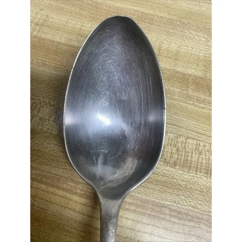 Vintage 1860 SHELL Pattern Silverplate Flatware Serving SPOON by Wm Rogers
